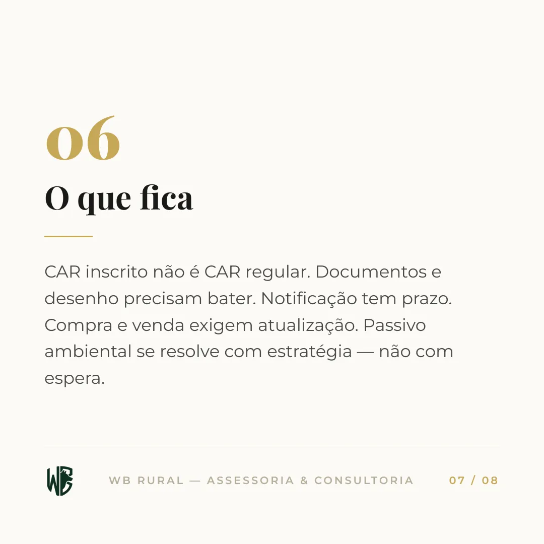 5 erros no CAR que bloqueiam o crédito rural — slide 7