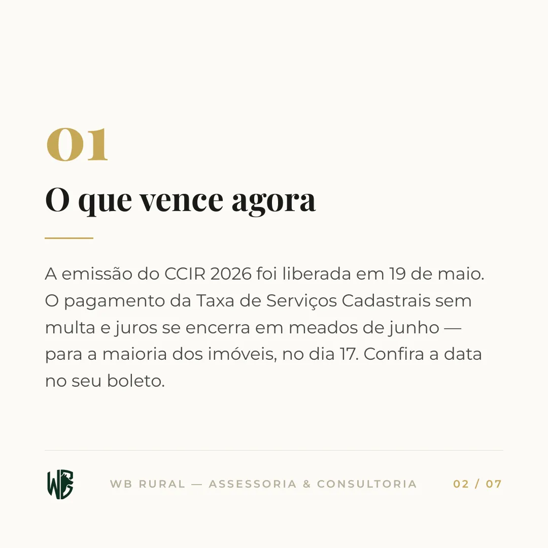 O prazo do CCIR está acabando — slide 2