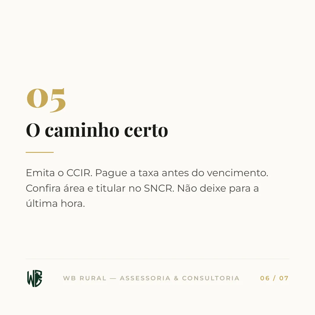 O prazo do CCIR está acabando — slide 6