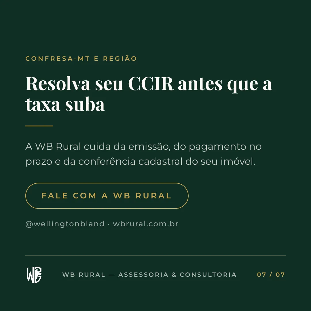 O prazo do CCIR está acabando — slide 7
