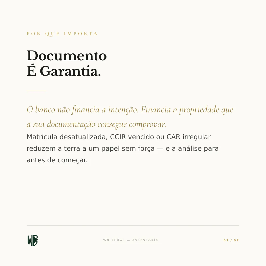 Antes do Crédito, o Banco Lê Sua Matrícula. — slide 2