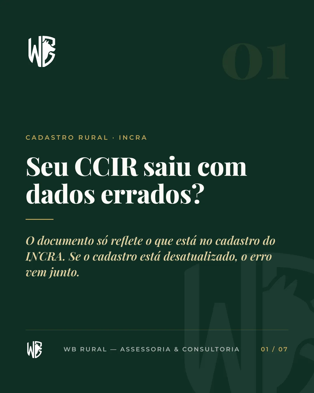 Seu CCIR saiu com dados errados? — slide 1