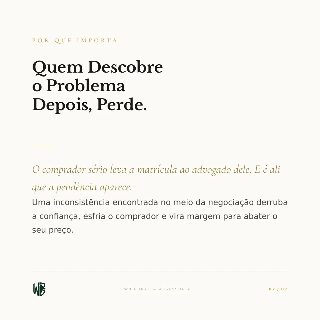 Vai Vender Sua Fazenda? O Comprador Verifica Isto. — slide 2