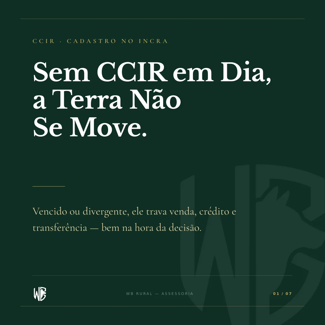 Sem CCIR em Dia, a Terra Não Se Move. — slide 1