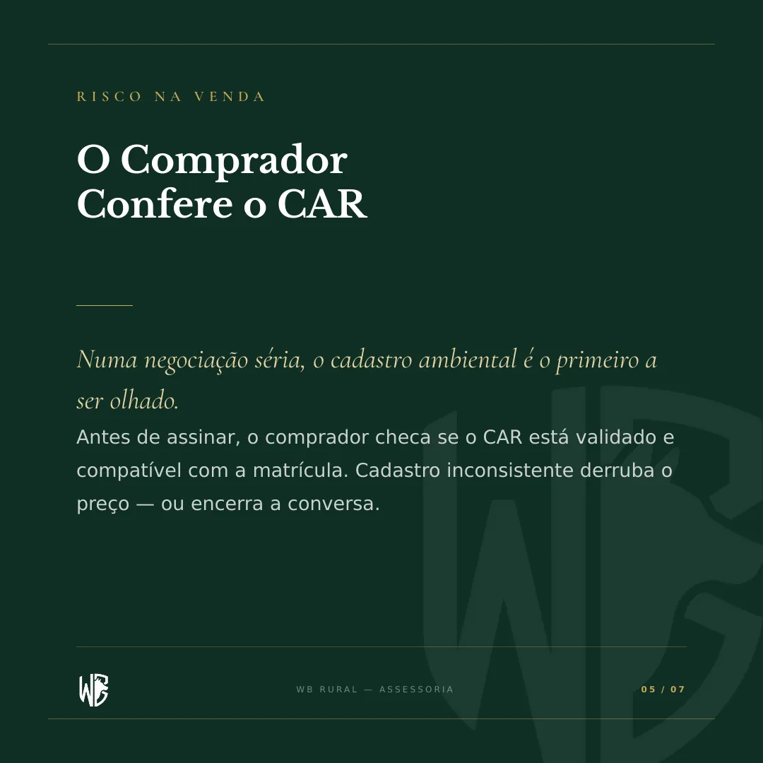 Um CAR Irregular Derruba o Valor da sua Terra — slide 5