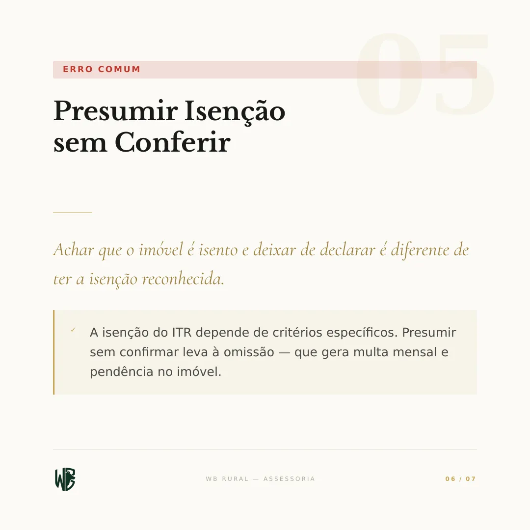 Seu ITR Pode Estar Travando a Venda da Terra — slide 6
