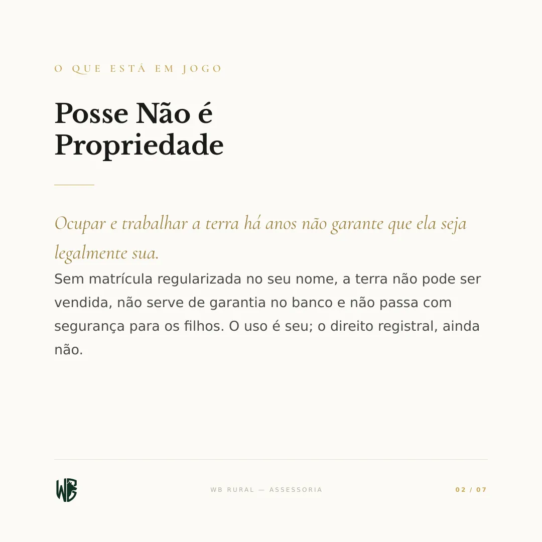A Terra é Sua. O Papel Comprova? — slide 2