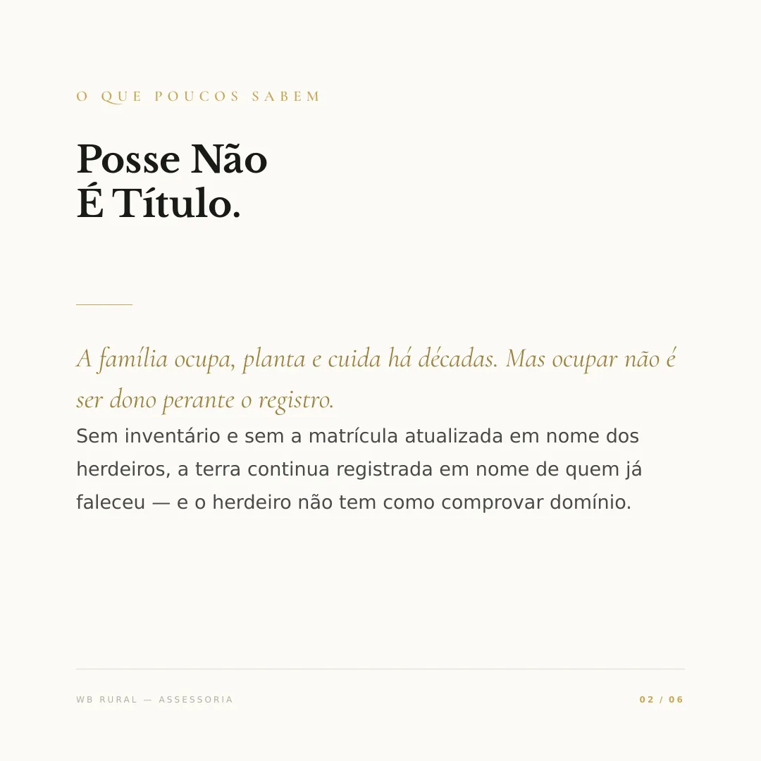 Herdou a Terra? Ainda Pode Não Ser Sua. — slide 2