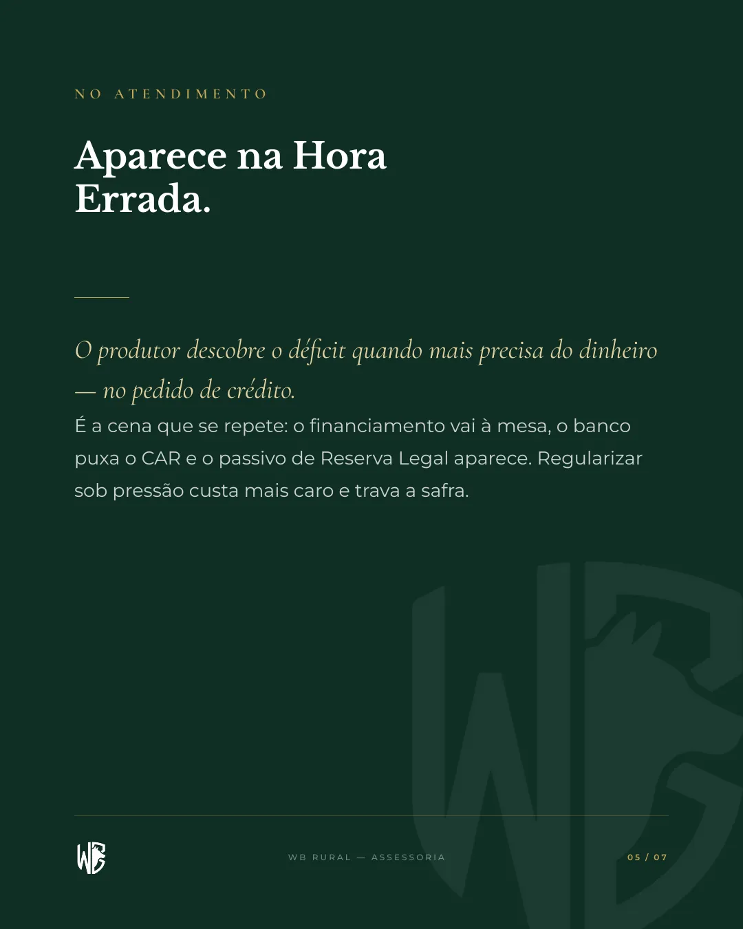 Sua Fazenda Pode Ter uma Dívida Invisível. — slide 5