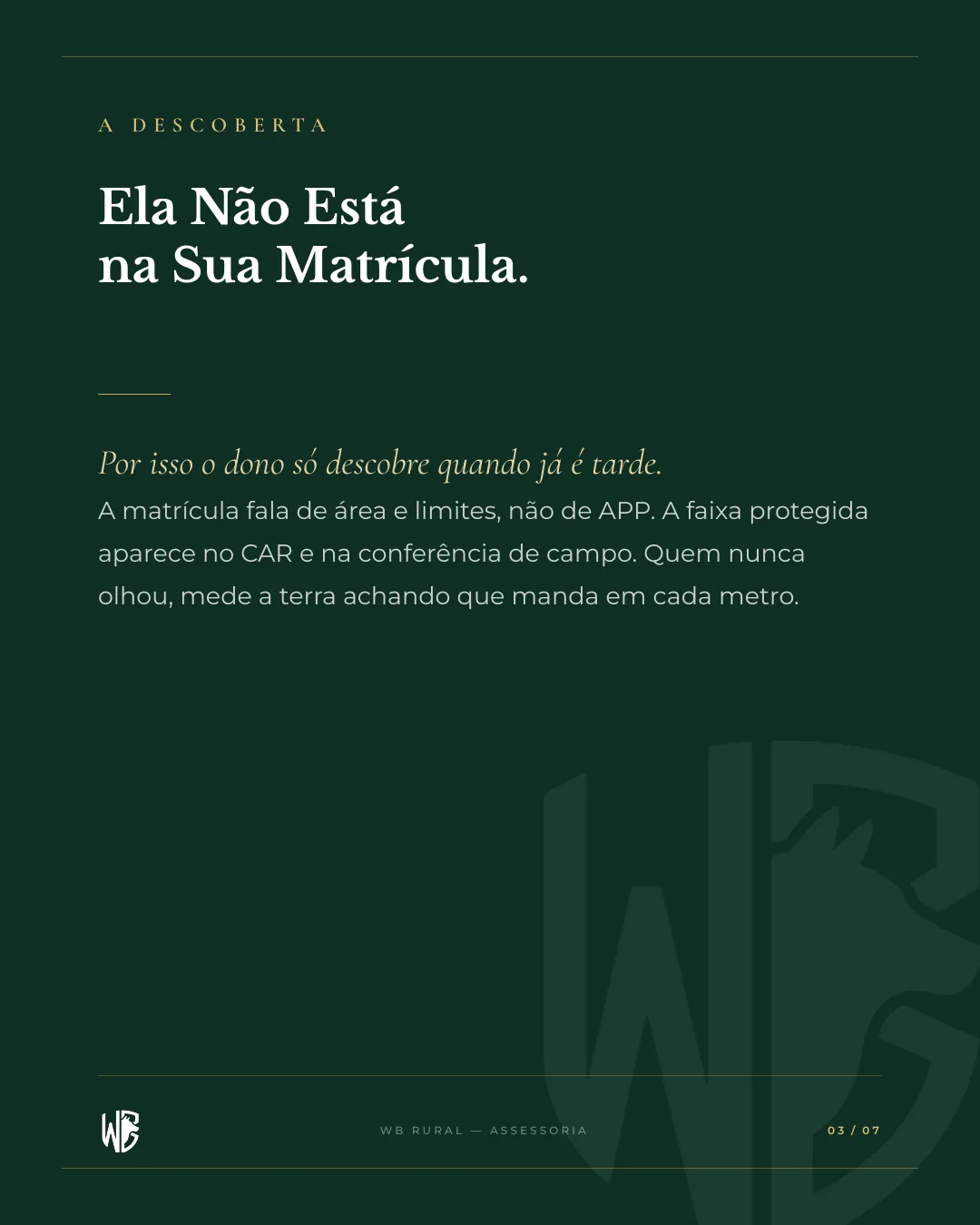 Parte da Sua Terra Você Não Pode Usar. — slide 3
