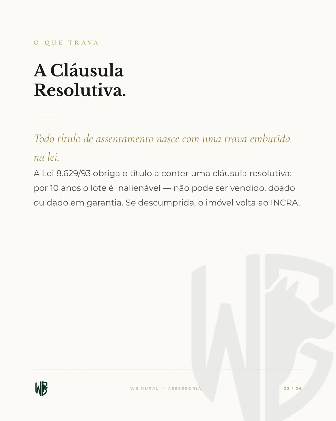 Sua Terra Ainda Não Pode Vender. — slide 2