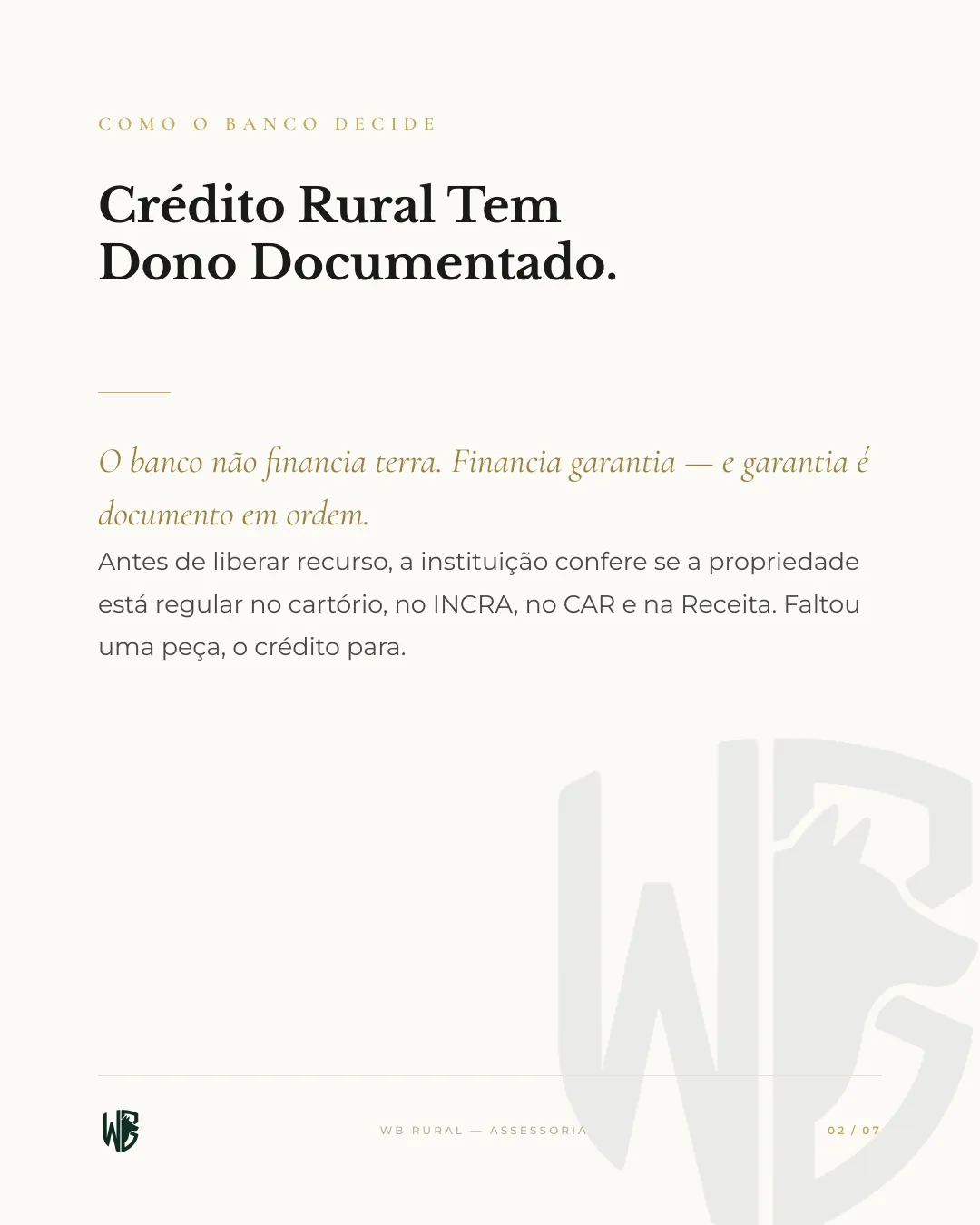 O Banco Não Negou. Seu Documento Negou. — slide 2