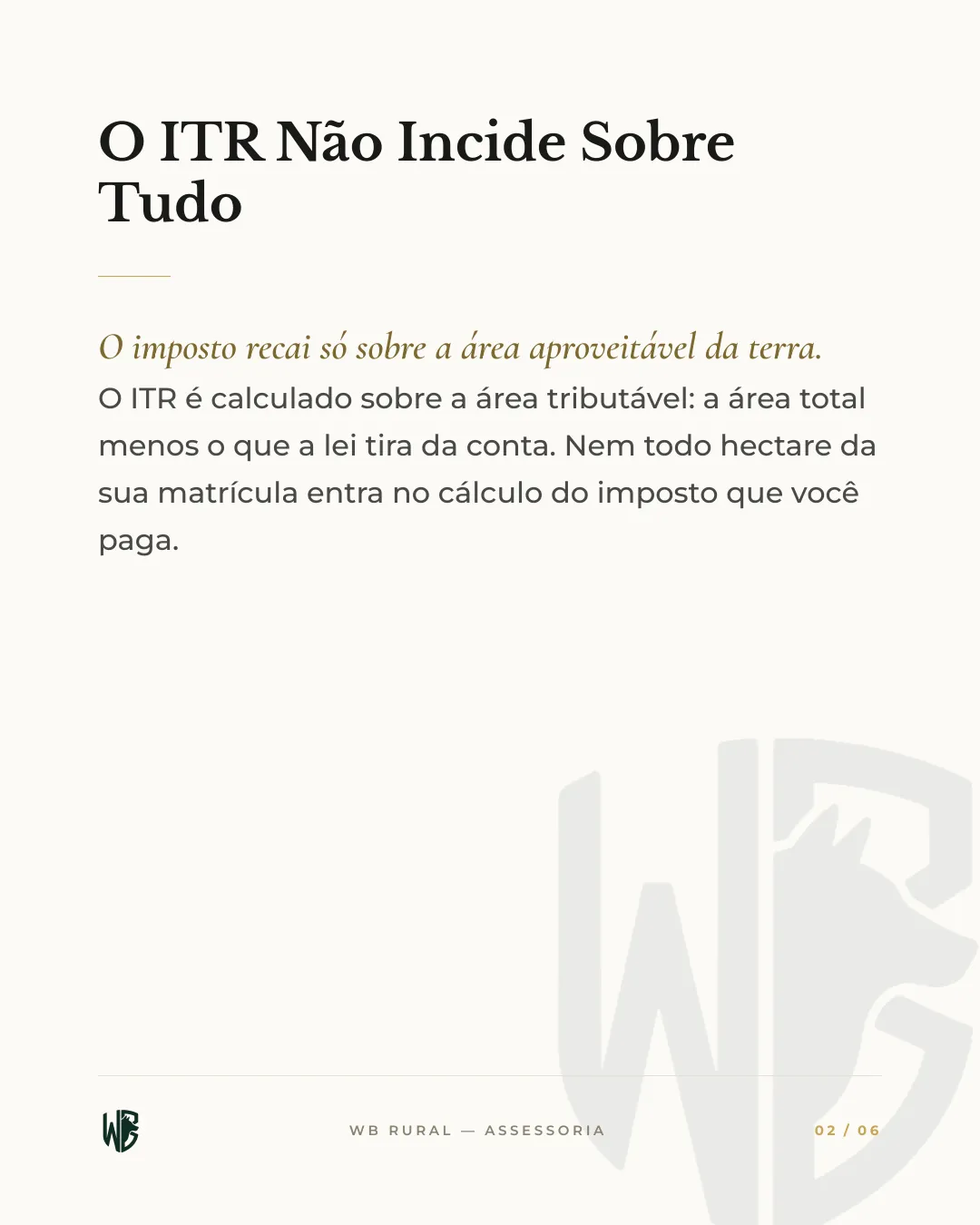 VOCÊ PAGA ITR SOBRE TERRA QUE A LEI PROTEGE — slide 2