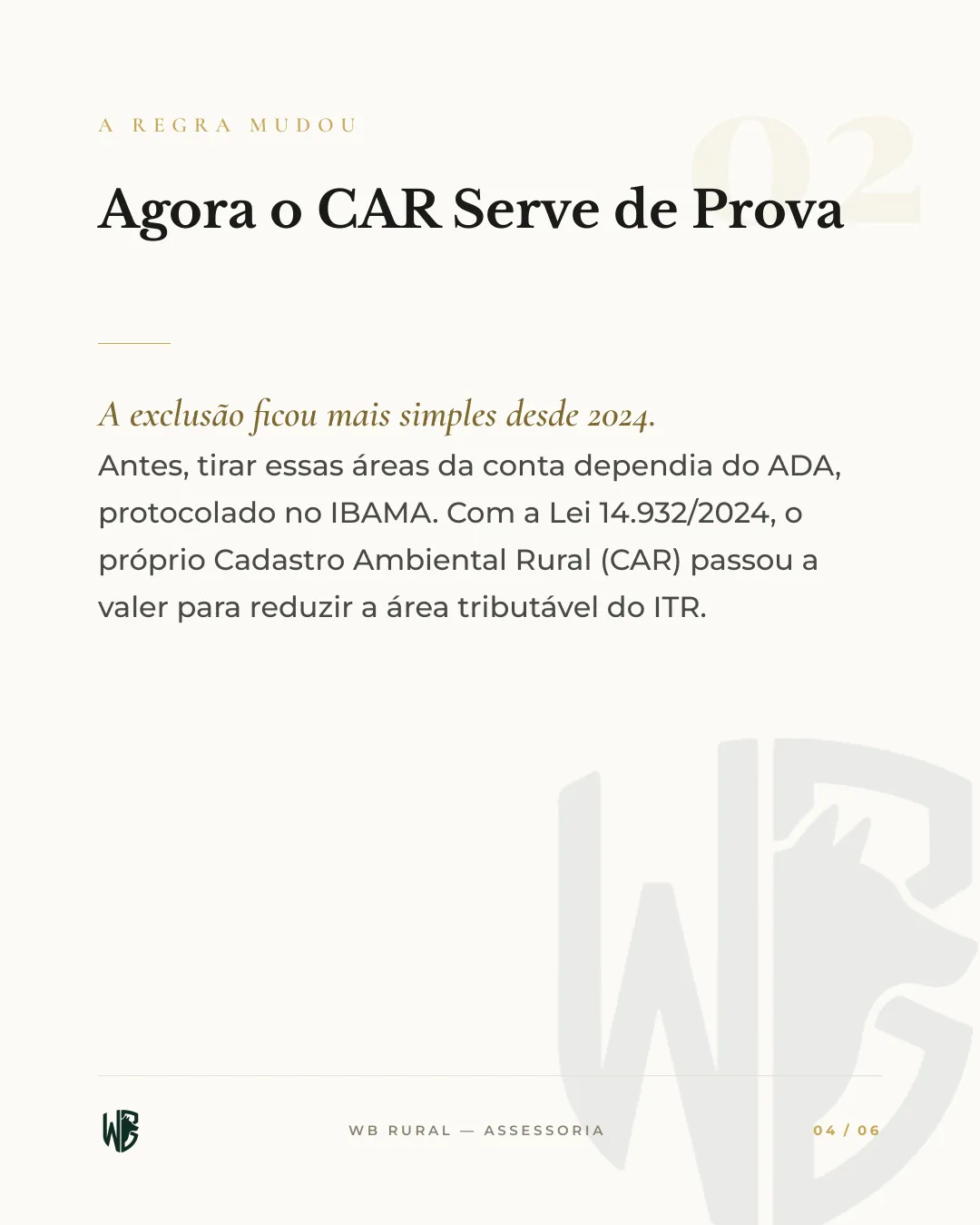 VOCÊ PAGA ITR SOBRE TERRA QUE A LEI PROTEGE — slide 4