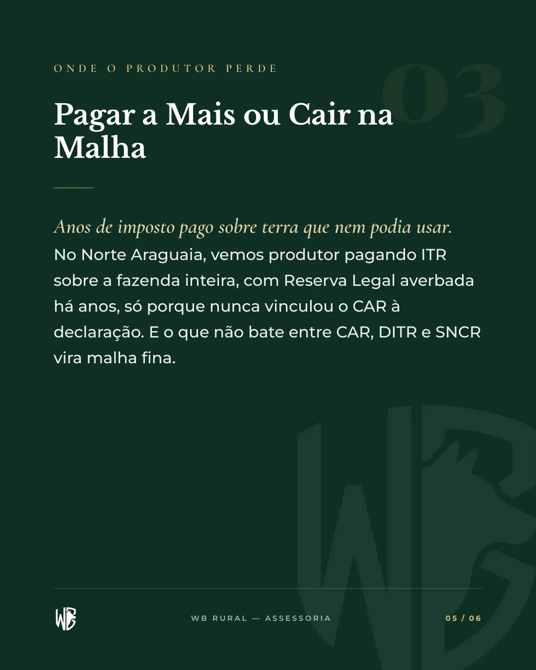 VOCÊ PAGA ITR SOBRE TERRA QUE A LEI PROTEGE — slide 5