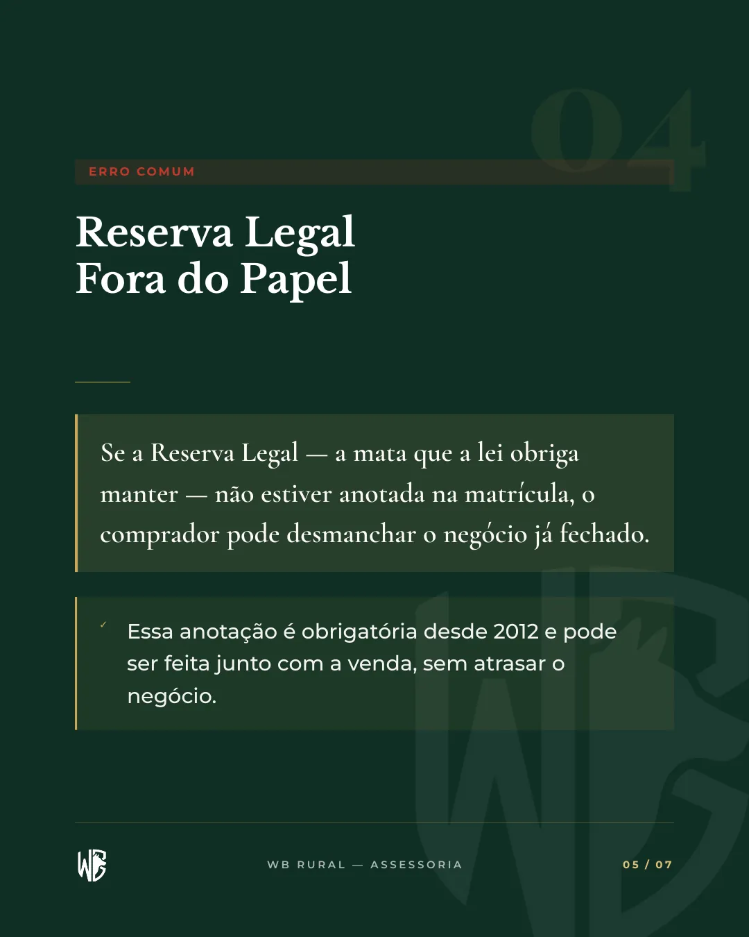 5 Erros Que Travam a Venda da Fazenda — slide 5