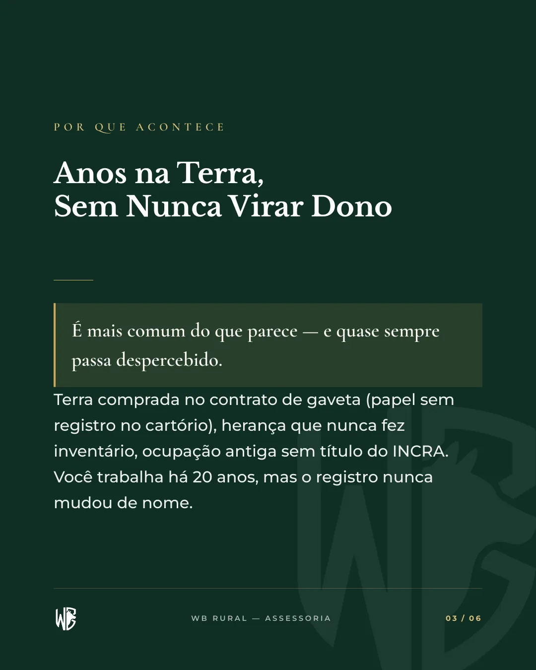 Trabalhar a Terra Não é Ser Dono — slide 3