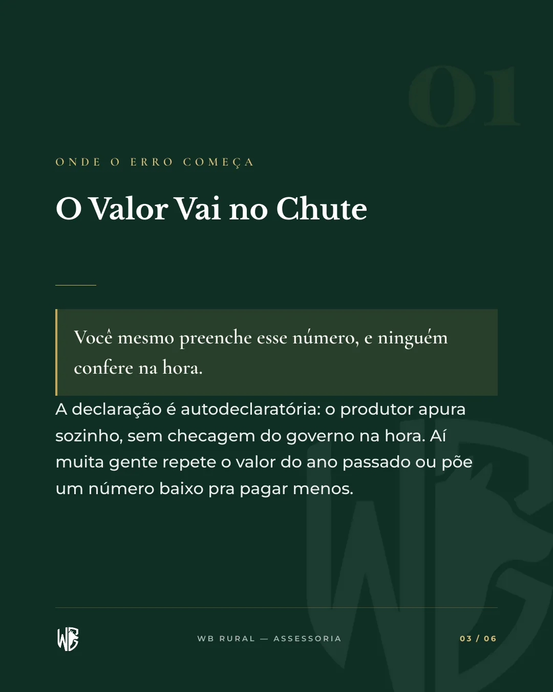 Você Pode Estar Pagando ITR a Mais. — slide 3