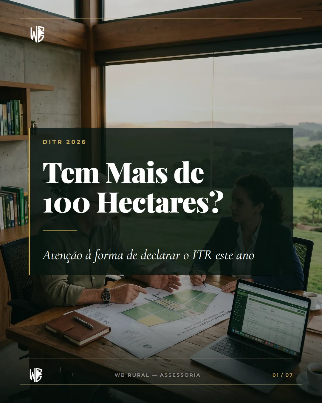 Tem Mais de 100 Hectares? — slide 1