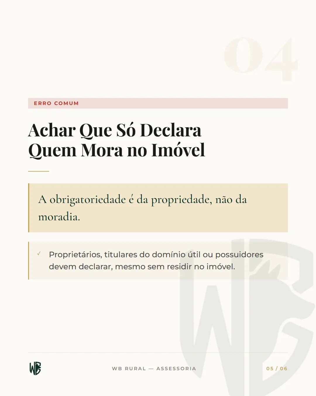 Erros Mais Comuns na Declaração do ITR — slide 5