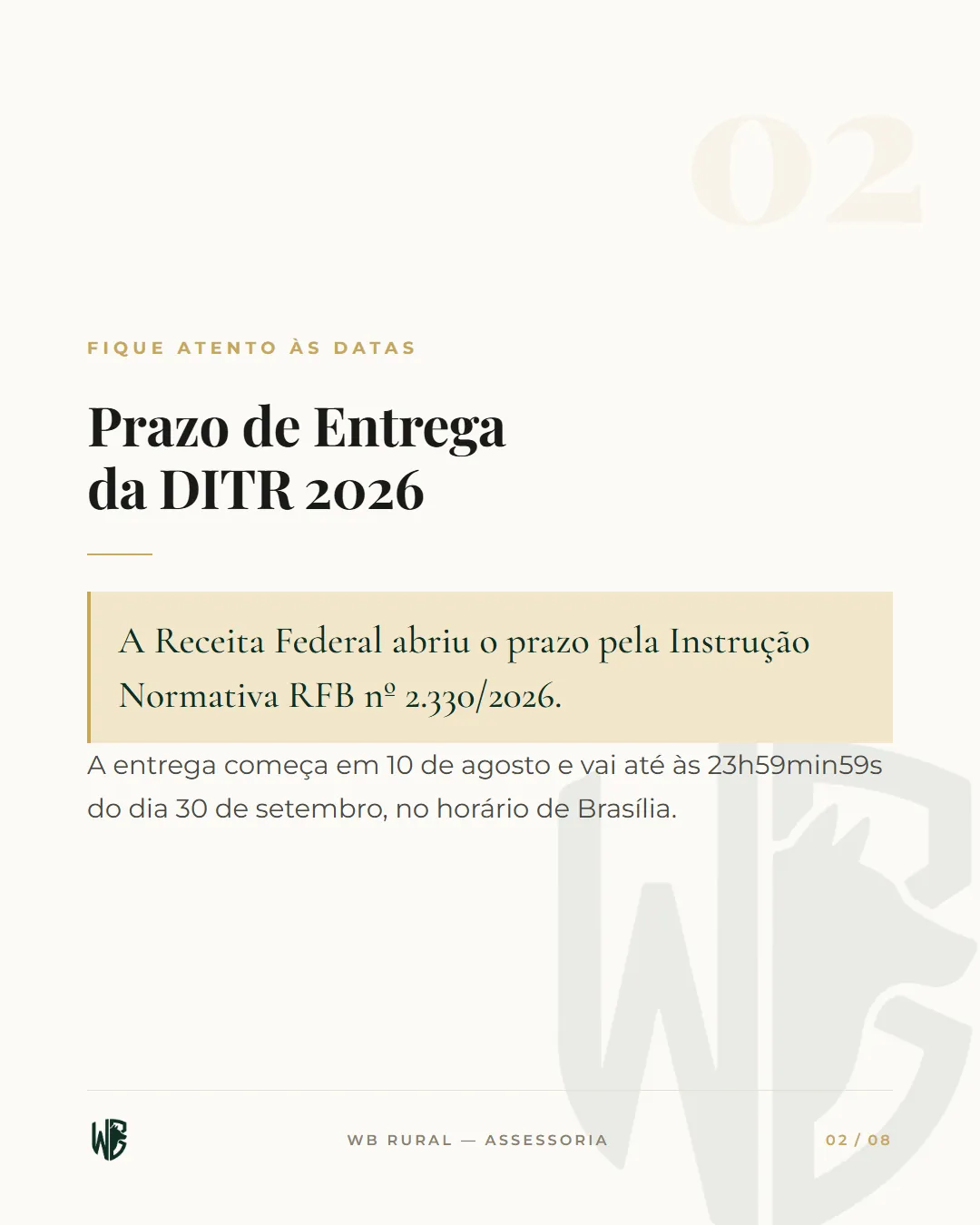 O Prazo Para Declarar o ITR Já Está Aberto — slide 2